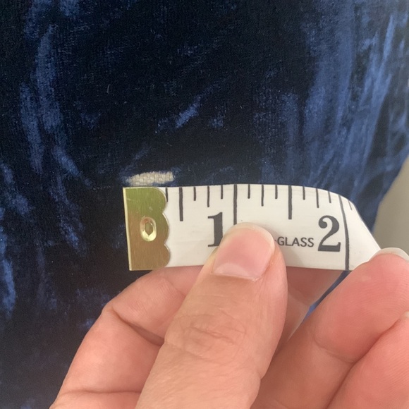 NWT Navy Velvet Maxi Dress size M - Picture 11 of 17